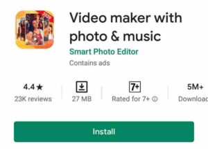 Video maker with photos